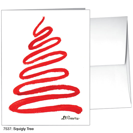 Squigly Tree, Greeting Card (7537)