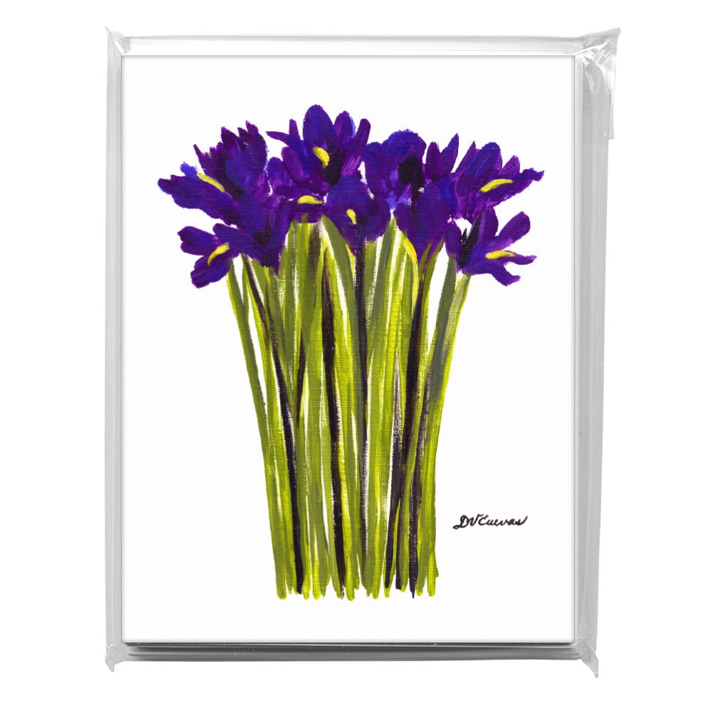 Bunch Of Iris 2, Greeting Card (7541)