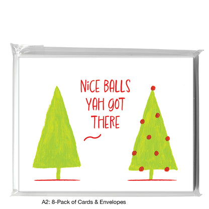 Trees With Ornaments, Greeting Card (7548N)