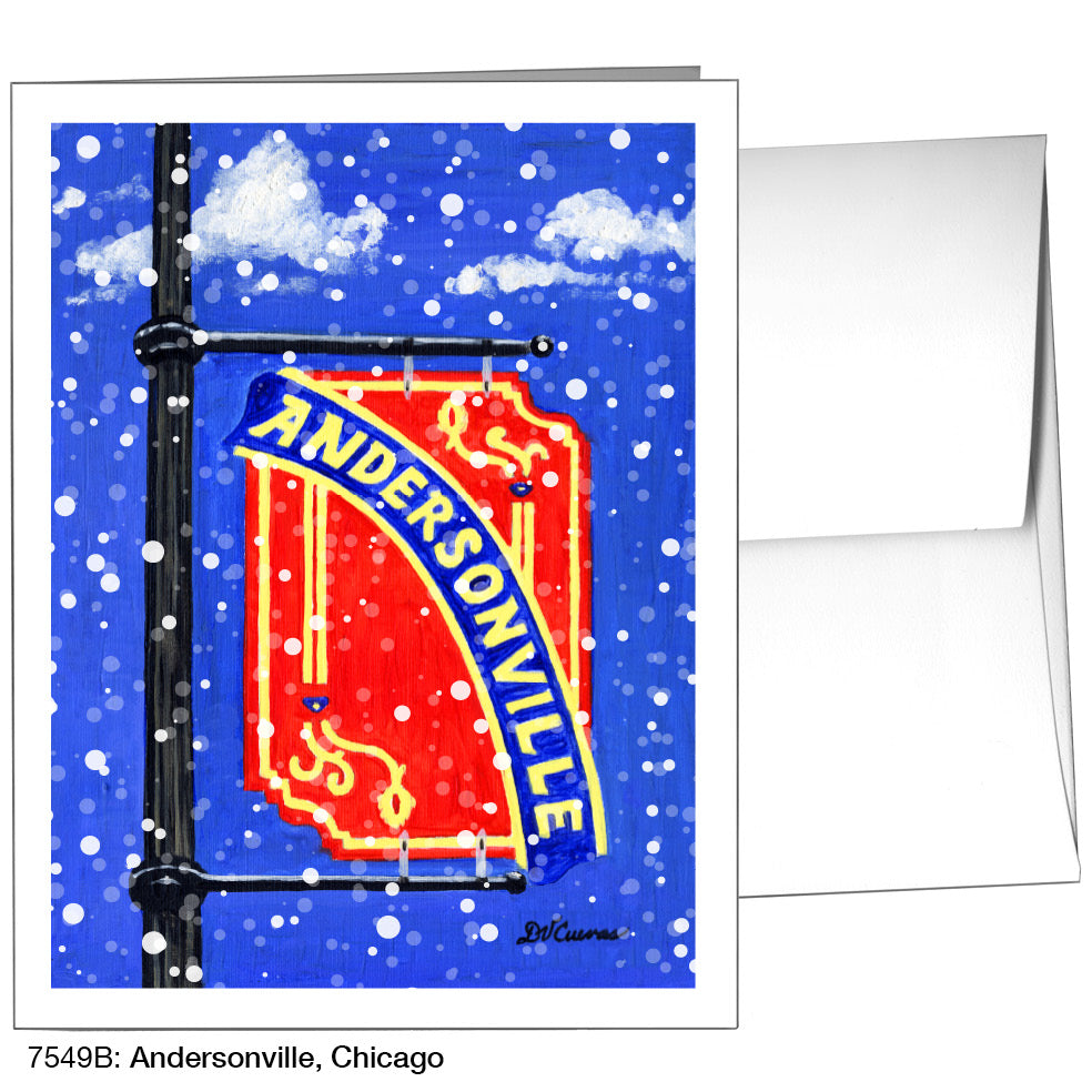 Andersonville, Chicago, Greeting Card (7549B)