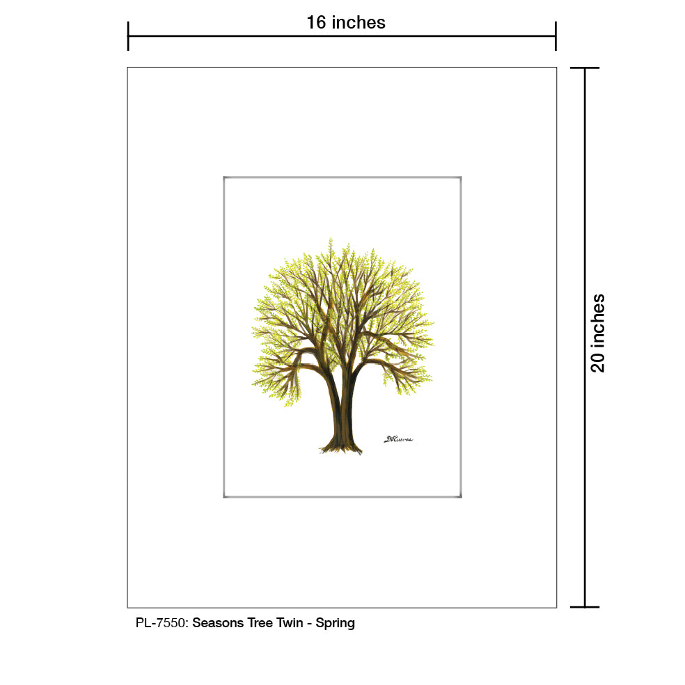 Seasons Tree Twin, Print (#7550)