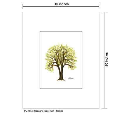 Seasons Tree Twin, Print (#7550)