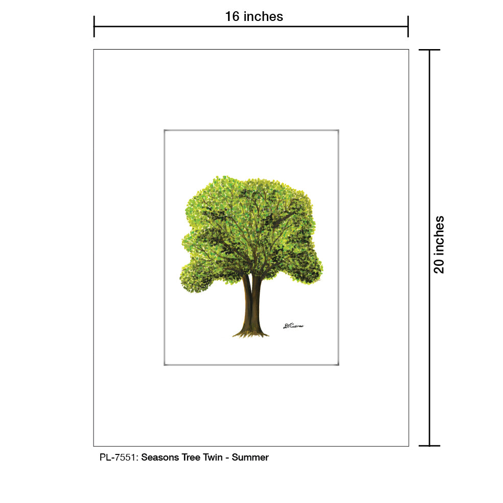 Seasons Tree Twin, Print (#7551)