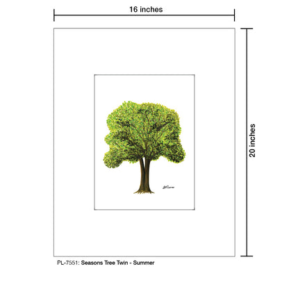 Seasons Tree Twin, Print (#7551)