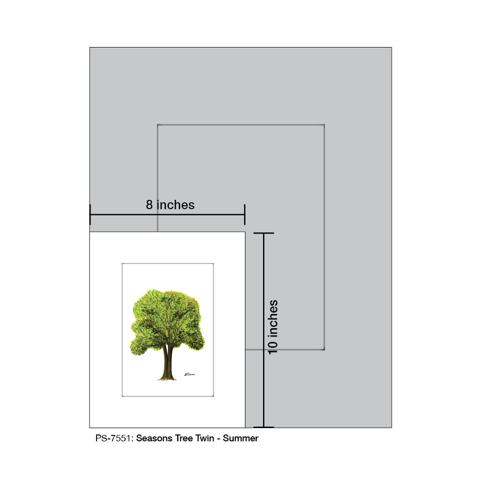 Seasons Tree Twin, Print (#7551)