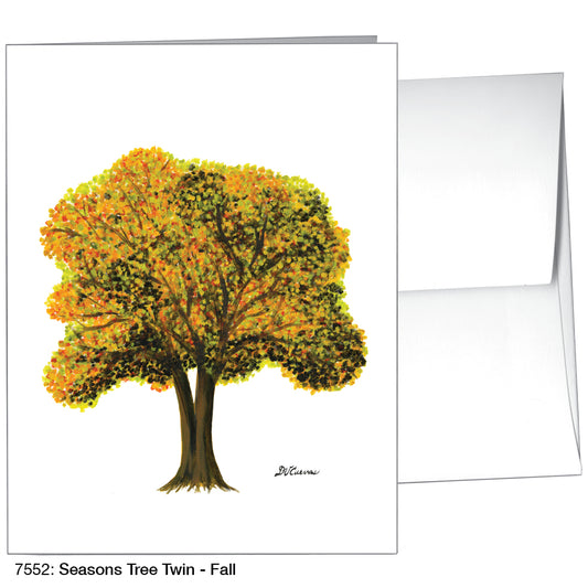 Seasons Tree Twin, Greeting Card (7552)