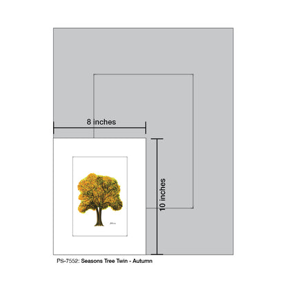 Seasons Tree Twin, Print (#7552)