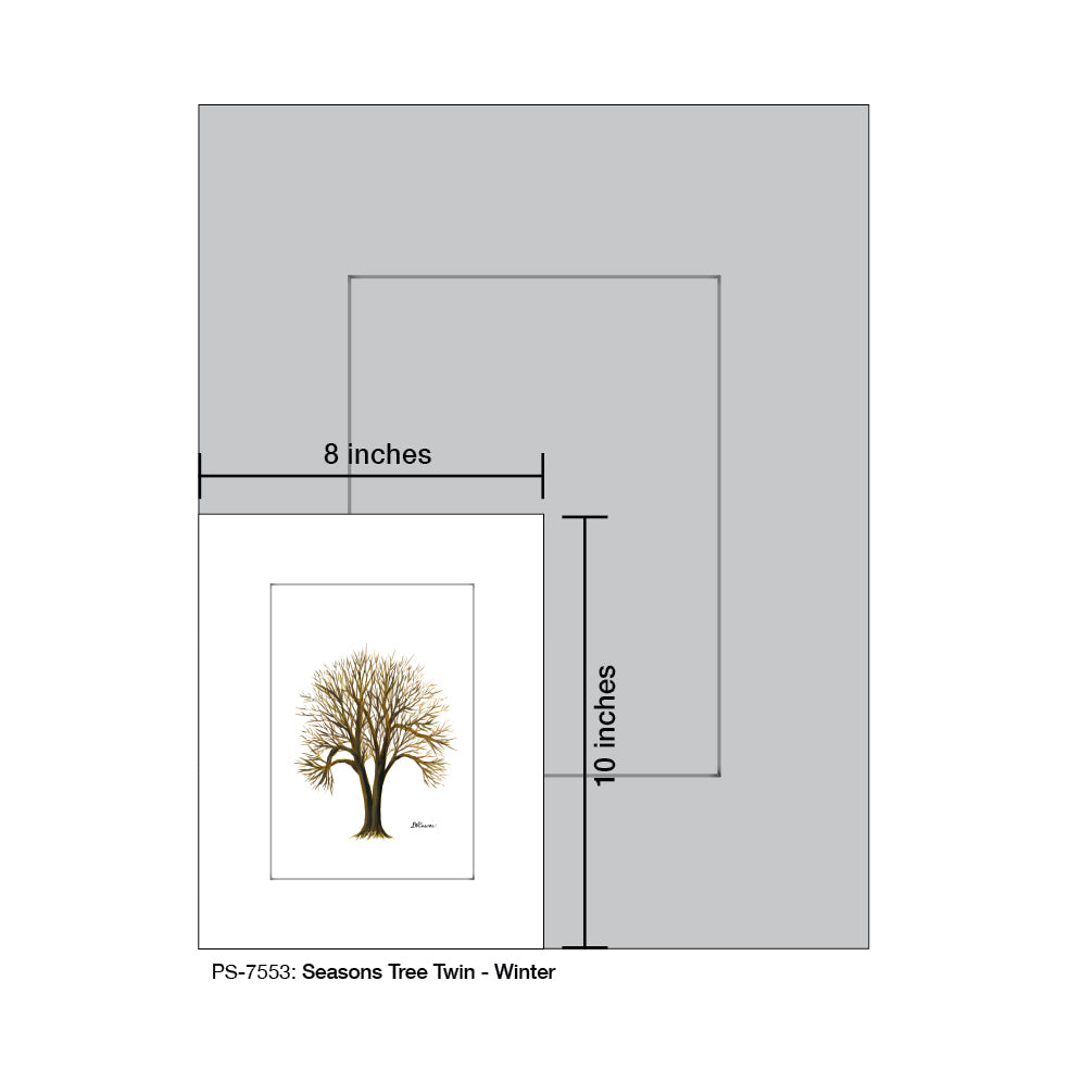 Seasons Tree Twin, Print (#7553)