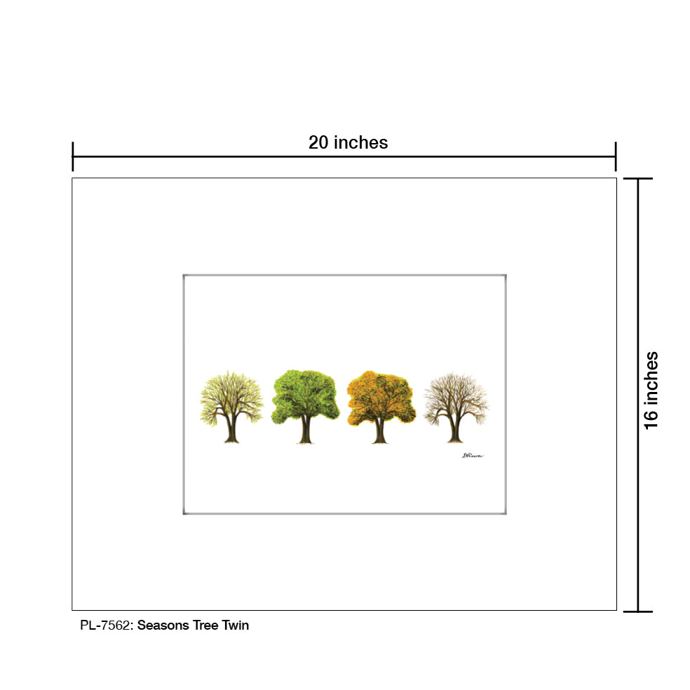 Seasons Tree Twin, Print (#7562)