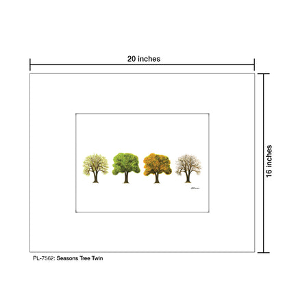 Seasons Tree Twin, Print (#7562)