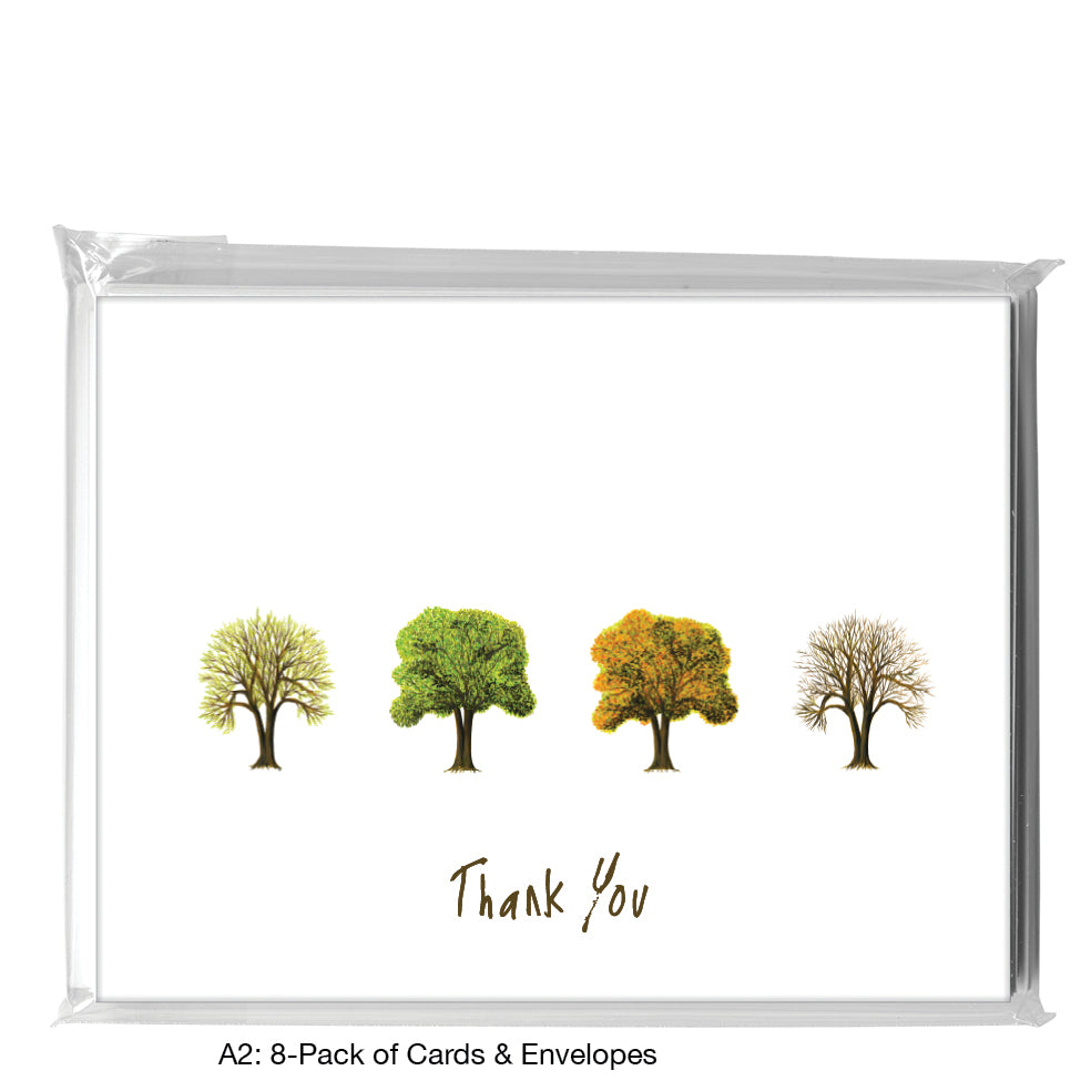 Seasons Tree Twin, Greeting Card (7562E)