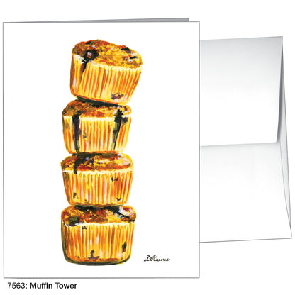 Muffin Tower, Greeting Card (7563)