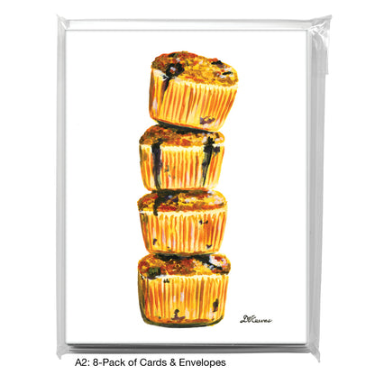 Muffin Tower, Greeting Card (7563)