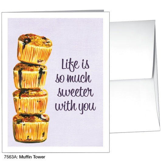 Muffin Tower, Greeting Card (7563A)