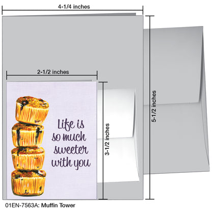 Muffin Tower, Greeting Card (7563A)