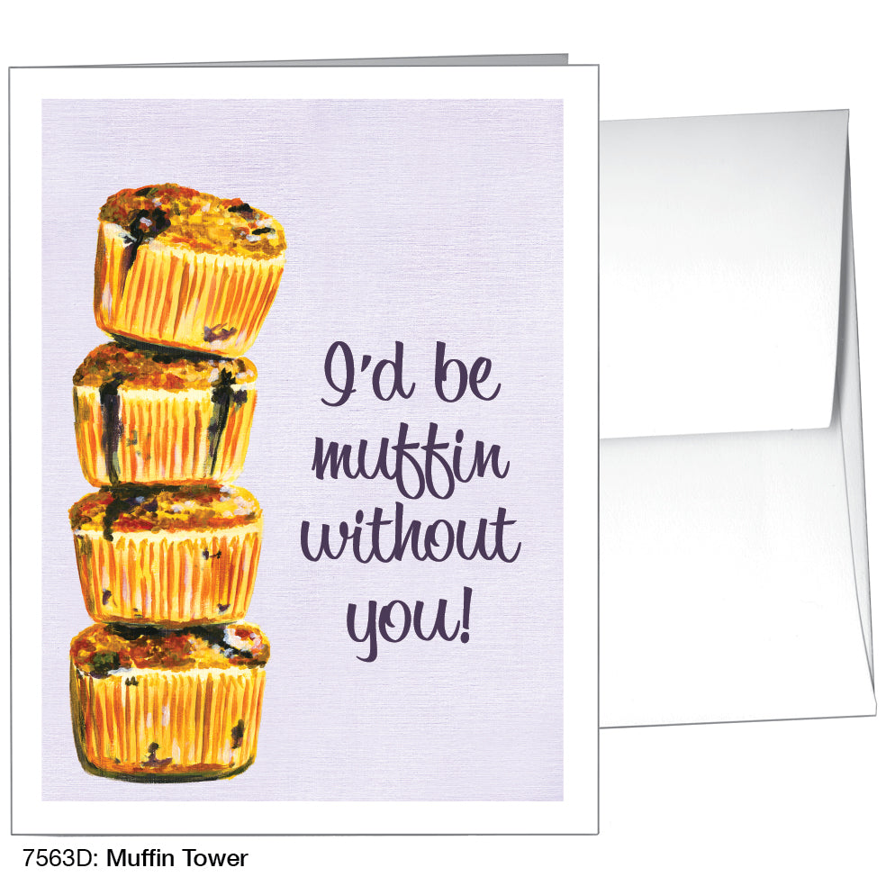 Muffin Tower, Greeting Card (7563D)