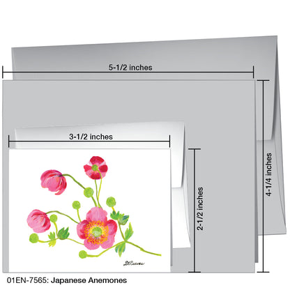 Japanese Anemones, Greeting Card (7565)