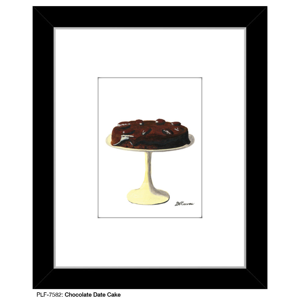 Chocolate Date Cake, Print (#7582)