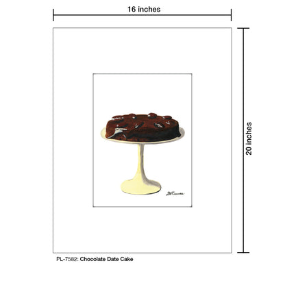 Chocolate Date Cake, Print (#7582)