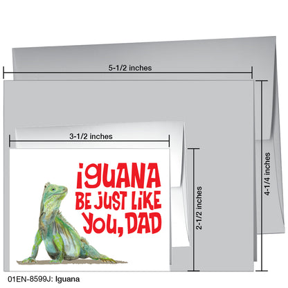 Iguana, Greeting Card (8599J)