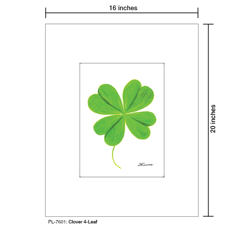 Clover 4-Leaf, Print (#7601)