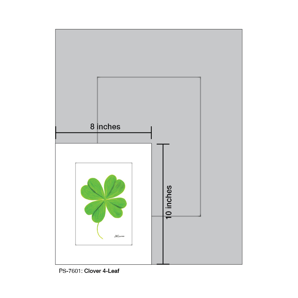 Clover 4-Leaf, Print (#7601)