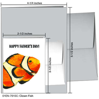 Clown Fish, Greeting Card (7610C)