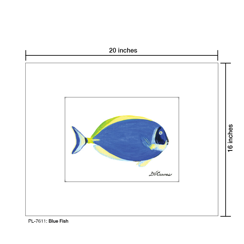 Blue Fish, Print (#7611)