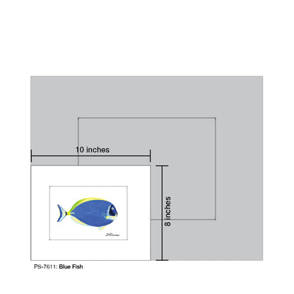 Blue Fish, Print (#7611)