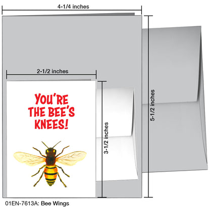 Bee Wings, Greeting Card (7613A)