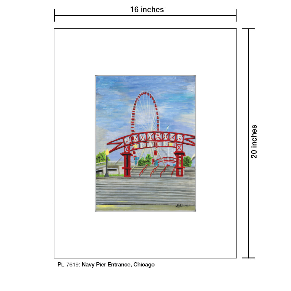 Navy Pier Entrance, Chicago, Print (#7619)