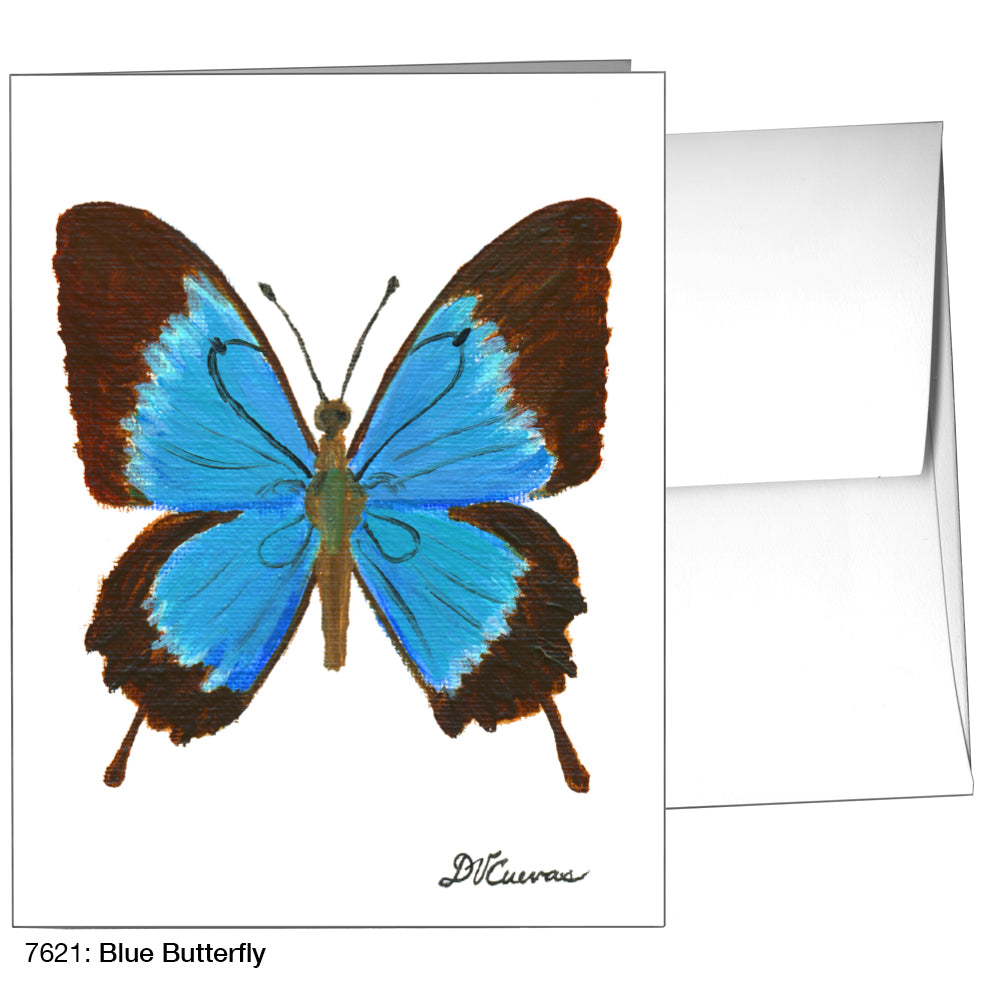 Blue Butterfly, Greeting Card (7621)