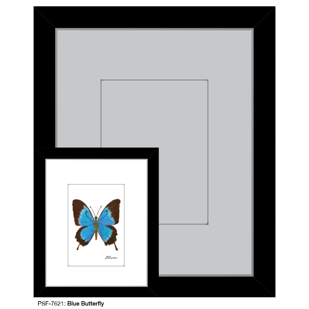 Blue Butterfly, Print (#7621)