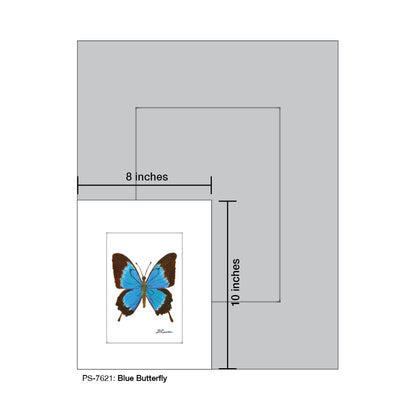 Blue Butterfly, Print (#7621)