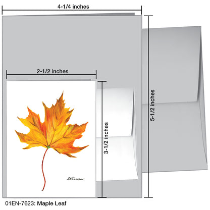 Maple Leaf, Greeting Card (7623)