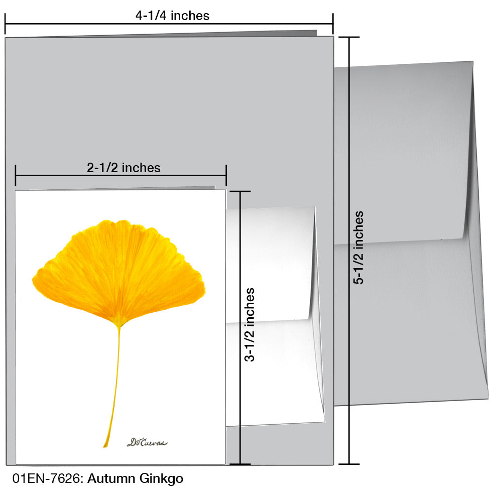 Autumn Ginkgo, Greeting Card (7626)