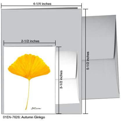 Autumn Ginkgo, Greeting Card (7626)