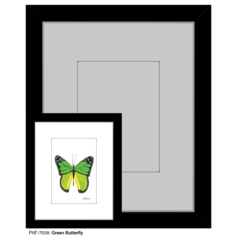 Green Butterfly, Print (#7638)