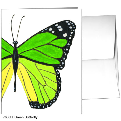 Green Butterfly, Greeting Card (7638H)