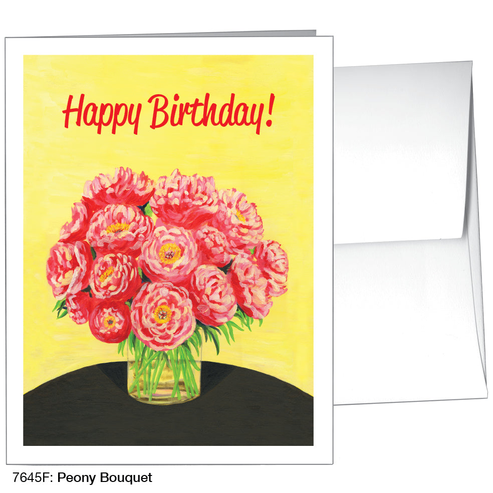 Peony Bouquet, Greeting Card (7645F)