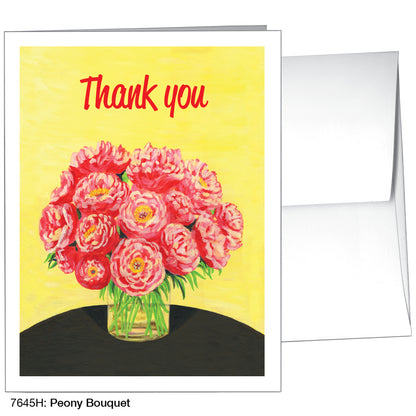 Peony Bouquet, Greeting Card (7645H)