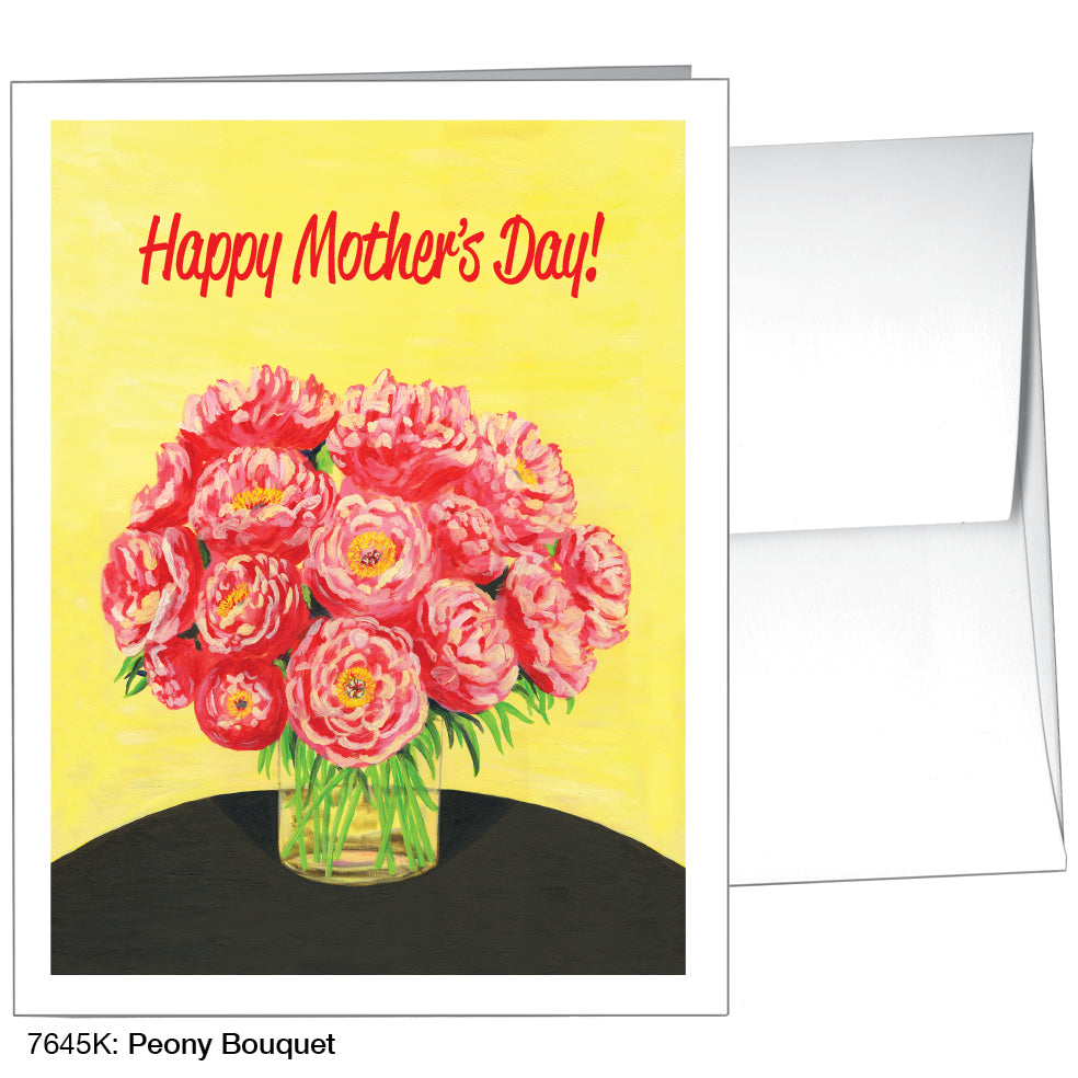 Peony Bouquet, Greeting Card (7645K)