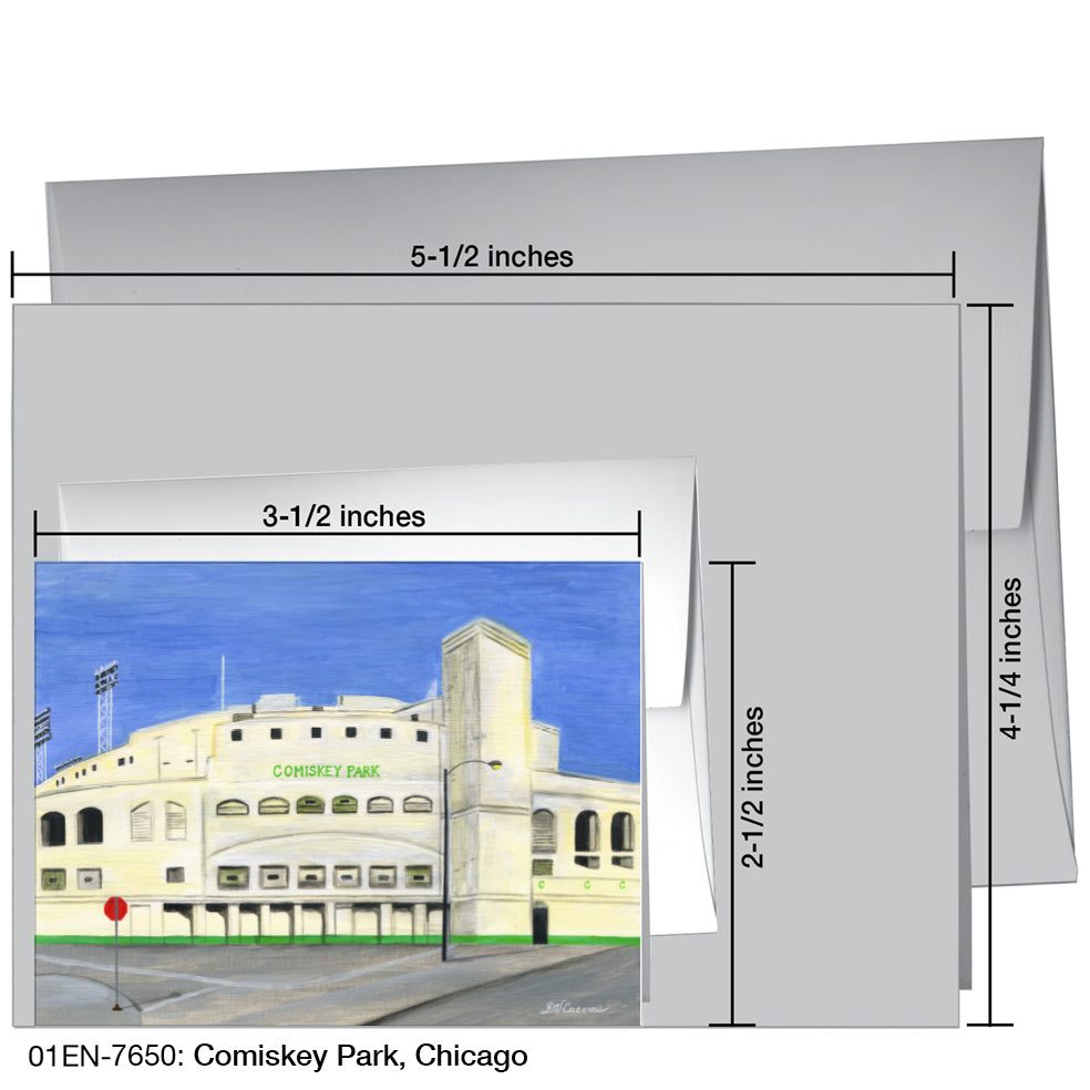 Comiskey Park, Chicago, Greeting Card (7650)