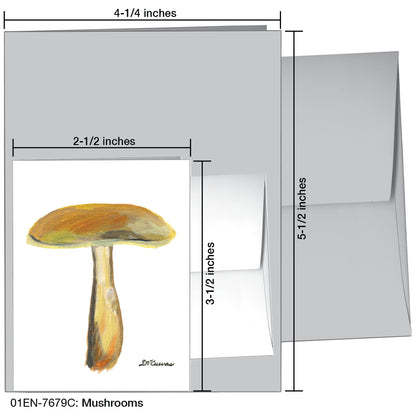 Mushrooms, Greeting Card (7679C)