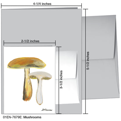 Mushrooms, Greeting Card (7679E)