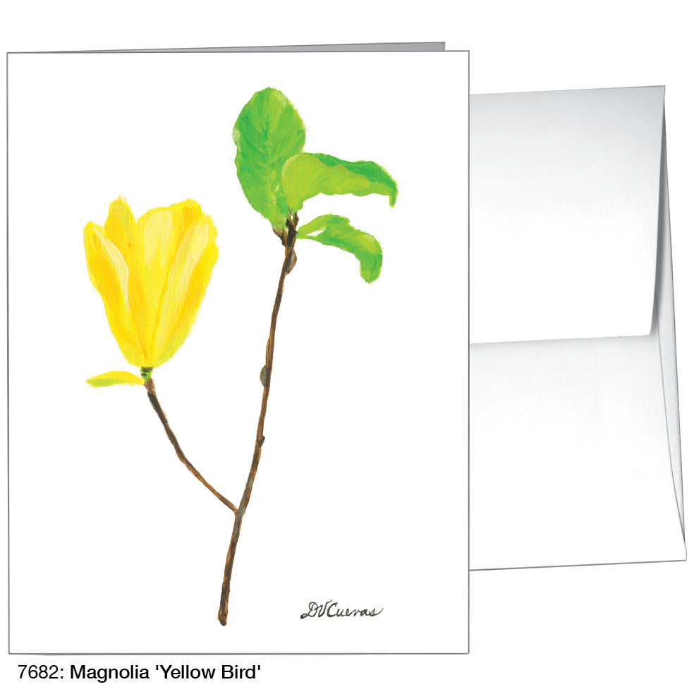 Magnolia "Yellow Bird", Greeting Card (7682)