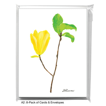 Magnolia "Yellow Bird", Greeting Card (7682)