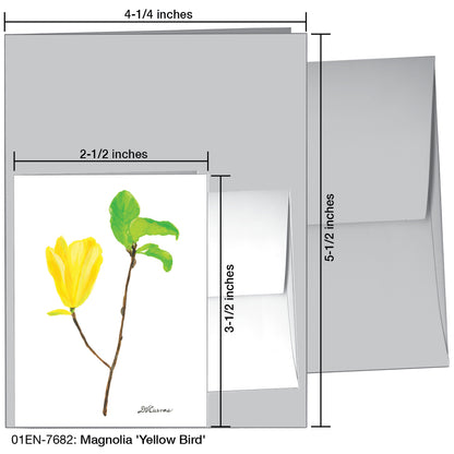 Magnolia "Yellow Bird", Greeting Card (7682)