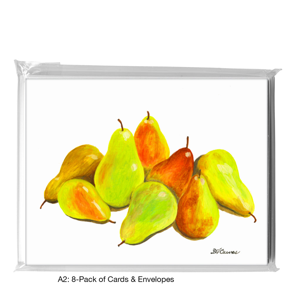 Eight Pears, Greeting Card (7683)