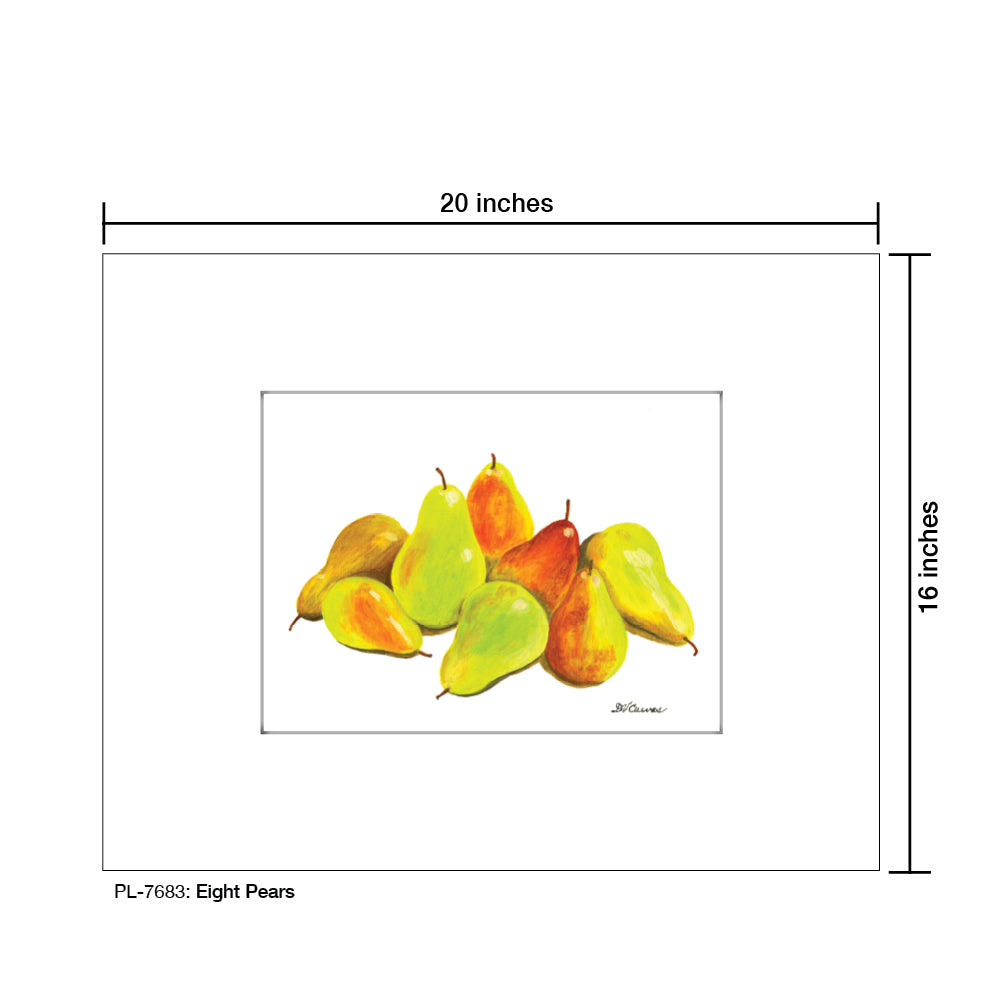 Eight Pears, Print (#7683)